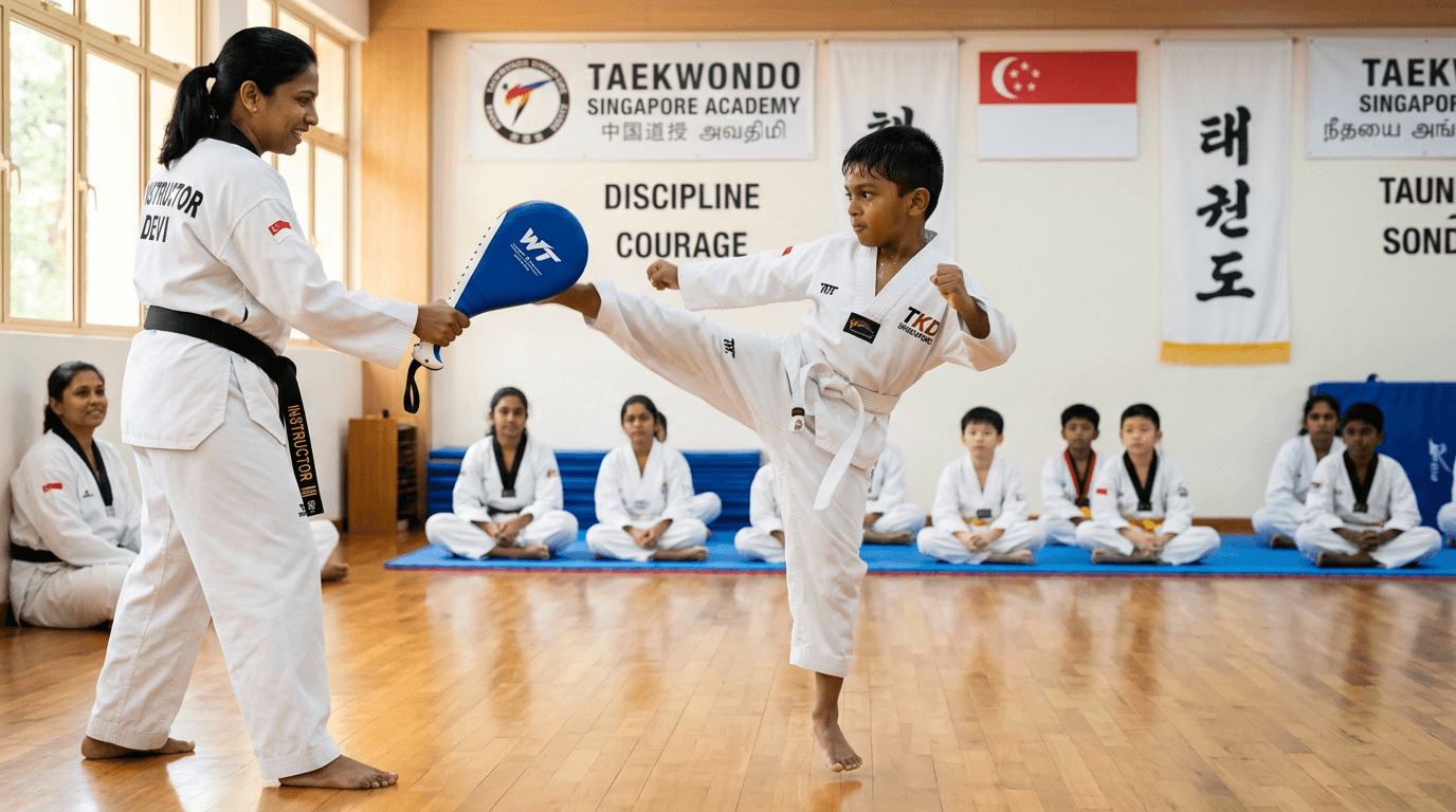Taekwondo class